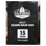 California Basics Vacuum Sealer Bags 15 Ct