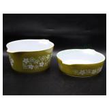 Spring Blossom Green Pyrex 1QT 471 & 473