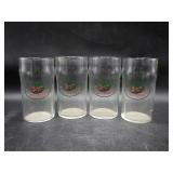 Four Breyers Ice Cream Vintage Juice Glasses