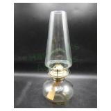 Vintage Clear Glass 13" Oil Lamp