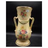 Spaulding China Gold Trim Dbl. Handled Vase