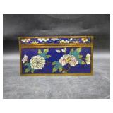 Brass Plated Copper Enamel Painted Trinket Box