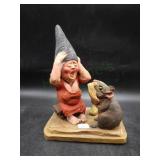 Rien Poortvliet Signed Dutch Gnome Sculpture