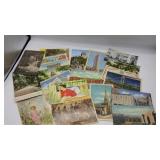 Lot of antique and WWII postcards