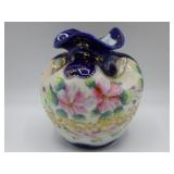 Nippon Gold Trim Floral 5" Pinch Vase