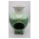 Vintage Pottery Planter 3 Tone Green Vase