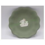 Wedgwood Celedon Scalloped Jasperware Tray