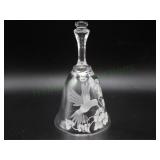 Avon Crystal Etched Hummingbird Bell