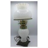 Accurate Casting Milk Glass Hobnail Lamps +1 Shade