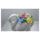 Royal Adderly Bone China Flowers in Swan