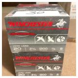 50 rnds Winchester 20 ga 2.75"  #8