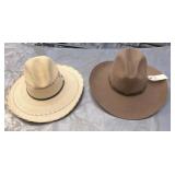 2) hats size 6-7/8"