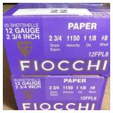 50 rnds Fiocchi 12 ga  2.75"  #8 shot