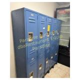 SET OF FOUR VERTICAL Lockers -- 8 cubbies