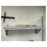 Wall Shelf Stainless 36x12 with checkrail