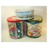 3 Christmas Tins