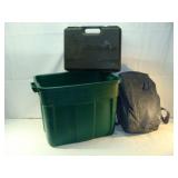 Green Tote and Case