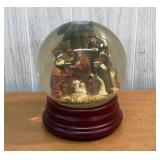 Large 8" Musical Nativity Snow Globe