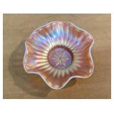 Early 1900ï¿½s Dugan peach opalescent Bowl