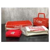 COCA-COLA TRAYS, COOLER, GOLF TOWEL