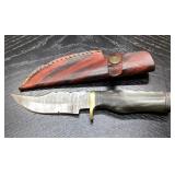 8" Custom, handmade knife and sheath