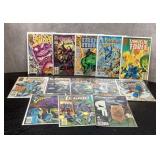 13 assorted comic books