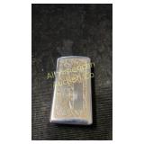 Zippo unengraved slimline lighter, engraved chrome