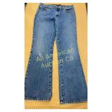 Vintage Express ladies low rise flare denim jeans