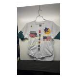 Vintage Signal Sports patchwork embroidered shirt