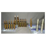 Military Ammo, 13 live rounds, 2 Empty, see pics