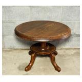 Nice Oak Stand or Table, 24" diameter x 17" h