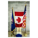 USA Flag, Michigan Flag, Canada Flag, Heavy