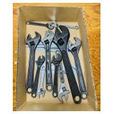 11 Adjustable Wrenches, Crescent, S-K, Proto