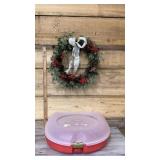 Wreath with storage container