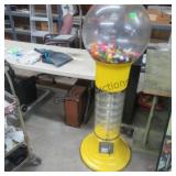 56" Tall Gumball Machine  (No Top Key)