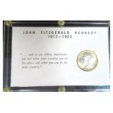 1964 Silver JFK Half Dollar Display. $10.69 Melt