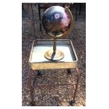 Galvanized Table and Globe