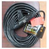100 Foot Extension Cord, Triple Tap, GFCI, NEW!
