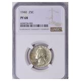 $7750 Guide: 1940 Washington Quarter NGC Proof-68