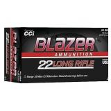 (500) Rounds: CCI BLAZER 22LR 40GR LEAD-RN 1200FPS