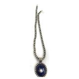 Lapis and Sterling Silver Necklace, Dan Dodson