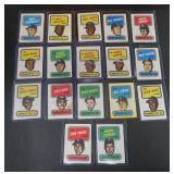 Seventeen (17) 1970 Topps Baseball Booklet Inserts