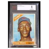 1966 Topps #110 Ernie Banks Cubs HOF BVG 6