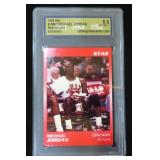 1990 Star Michael Jordan Red Ad Card  USA 8.5