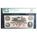 18__ Syracuse, IN Bank of Syracuse $5 PCGS 63