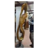 84"H Solid Wood Sculpture, Modern - Mid Century