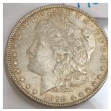 Silver Morgan Dollar, melt value $24.41 10-12-24