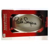 Gale Sayers Signed White Panel Football, HOF 1977