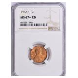 $3250 Guide: 1952-S Lincoln Cent NGC MS-67+ RD