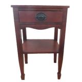 Mahogany Bedside Cabinet, 16"x13"x27"